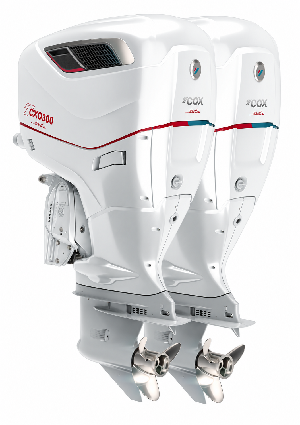 雙俥(2 × CXO300) 白色 CXO300 柴油船外機